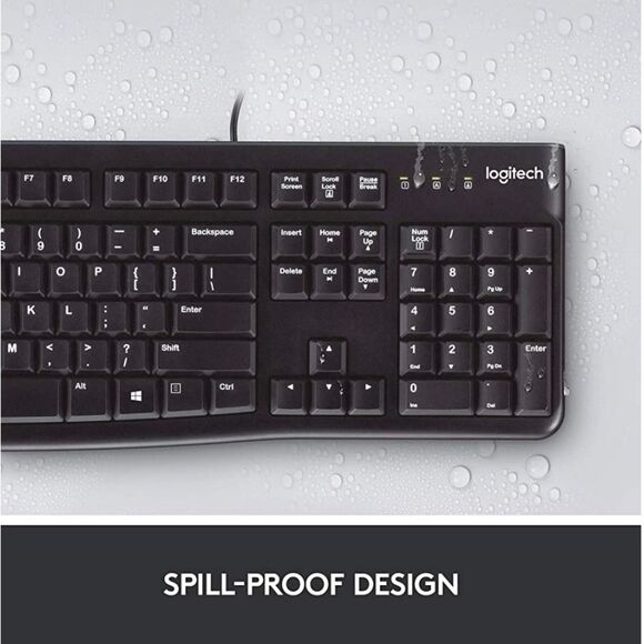 LOGITECH MK120 plug and Play USB Corded Keyboard & Mouse Combo NIB New - Picture 10 of 11